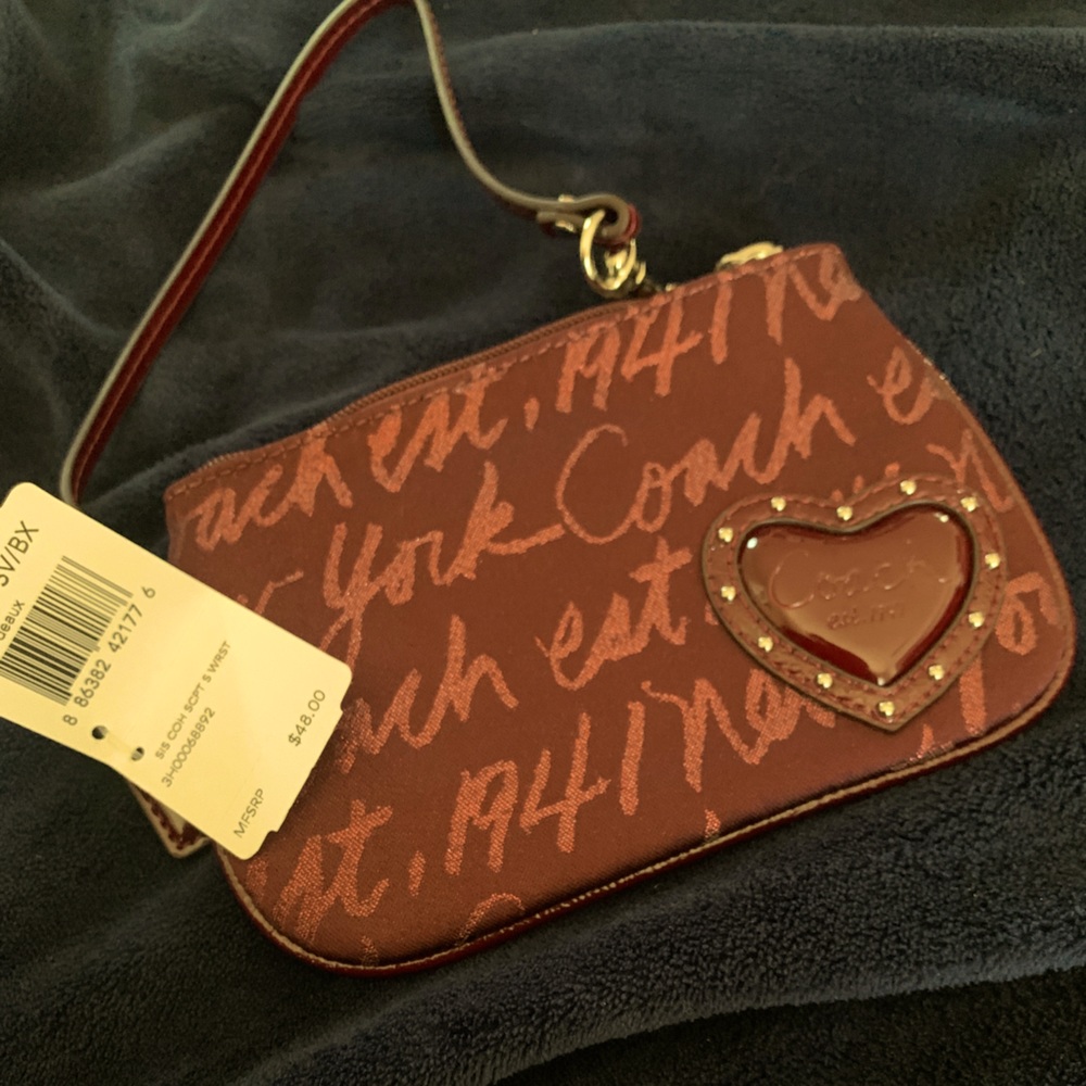 VINTAGE Coach Boudeaux wristlet